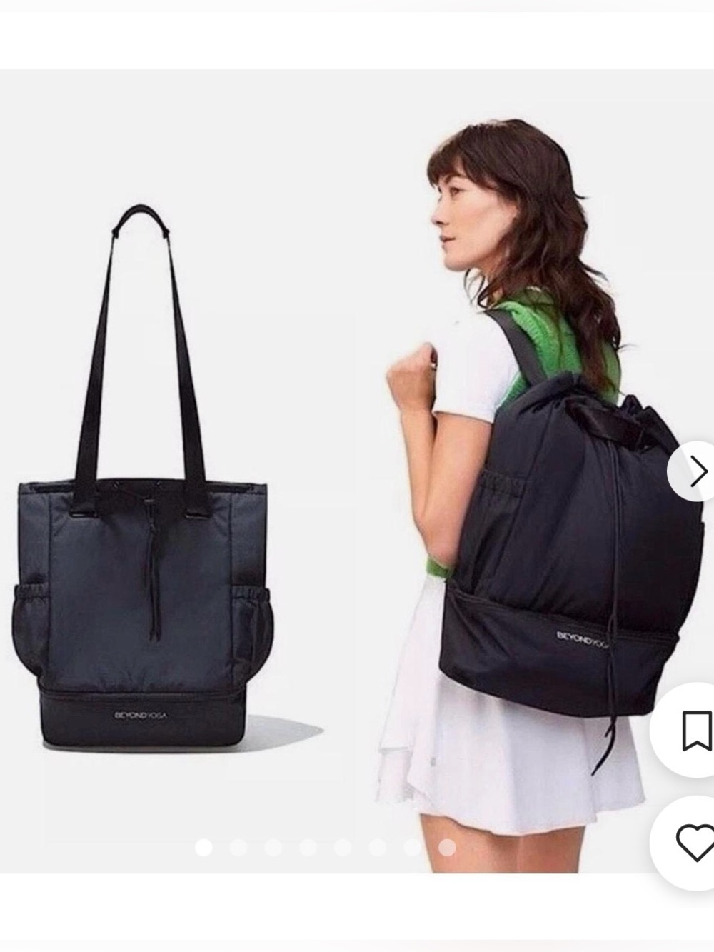 Women’s Beyond Yoga Convertible Black athletic bag